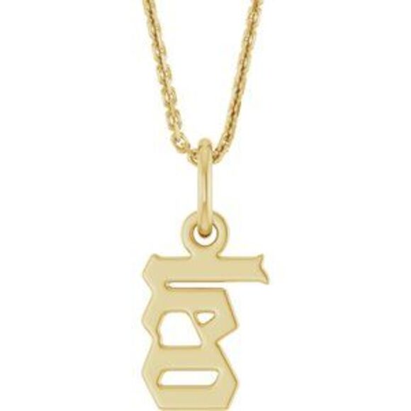 Kazi Luxury 14K Yellow Gothic Leo 18" Necklace,All Products : American Fashion Style Bags On Sale